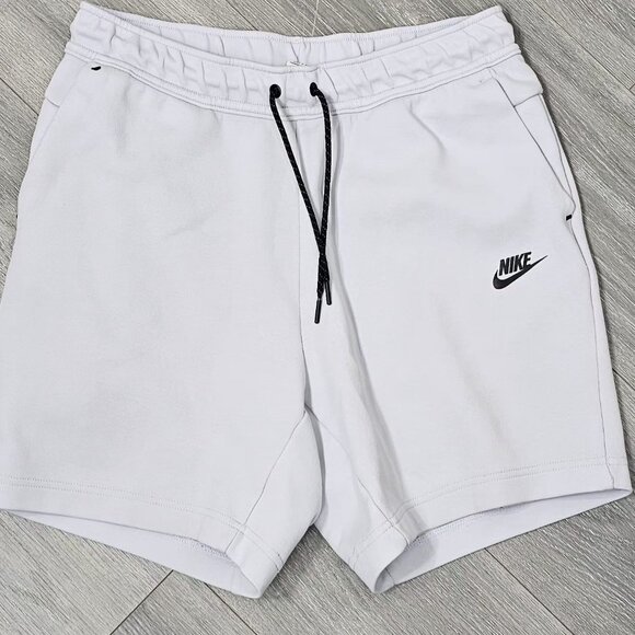 Nike Other - Nike Men’s M Tech Fleece Light Gray Shorts Drawstring Logo Athletic Casual